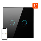 Smart Light Switch ZigBee Avatto ZTS02-EU-B2 2 Way TUYA (sort)