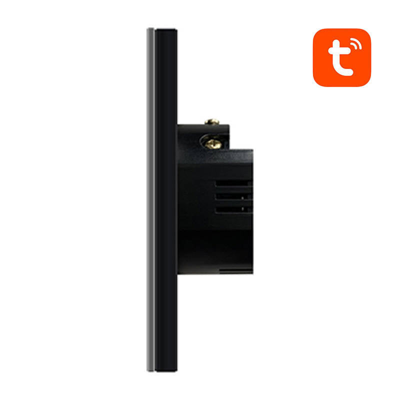 Smart Light Switch ZigBee Avatto LZTS02-EU-B1 1 Way No Neutral TUYA (sort)