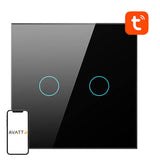 Smart Light Switch ZigBee Avatto LZTS02-EU-B2 2 Way No Neutral TUYA (sort)