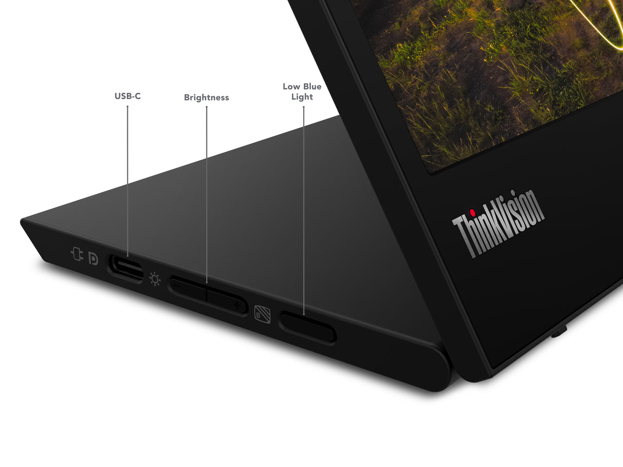 Lenovo ThinkVision M15 LED display 39,6 cm (15.6") 1920 x 1080 pixel Fuld HD Sort