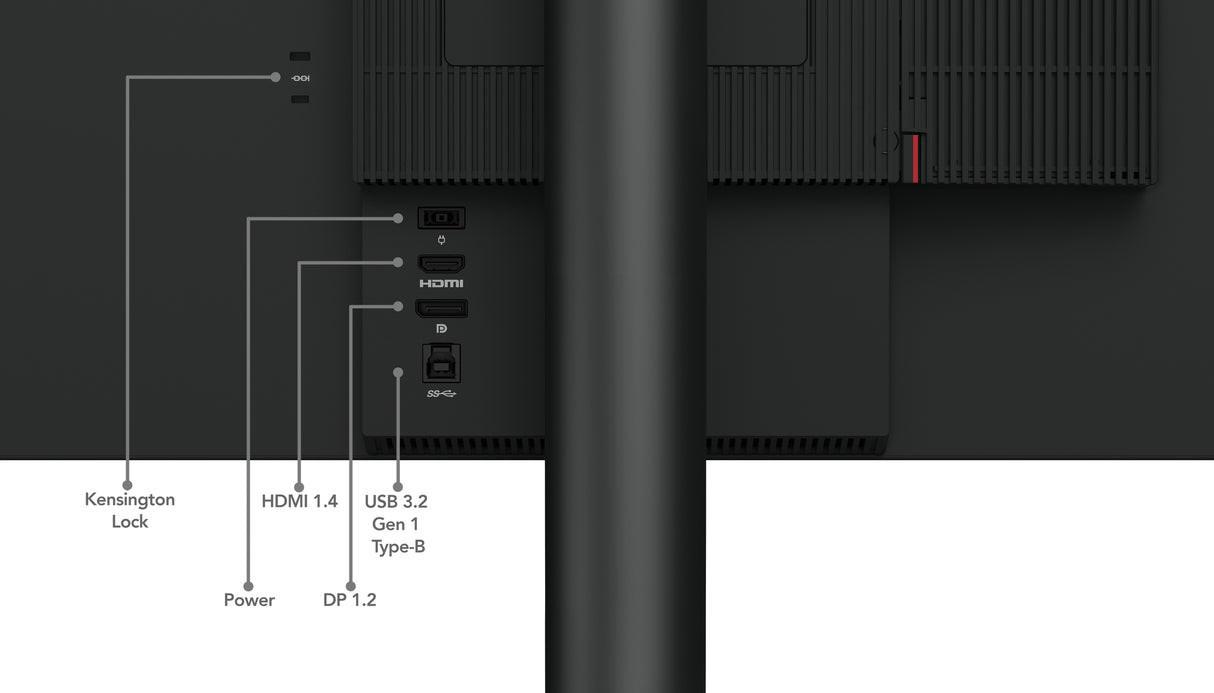 Lenovo ThinkCentre Tiny-In-One 24 Gen 5 LED display 60,5 cm (23.8") 1920 x 1080 pixel Fuld HD Sort