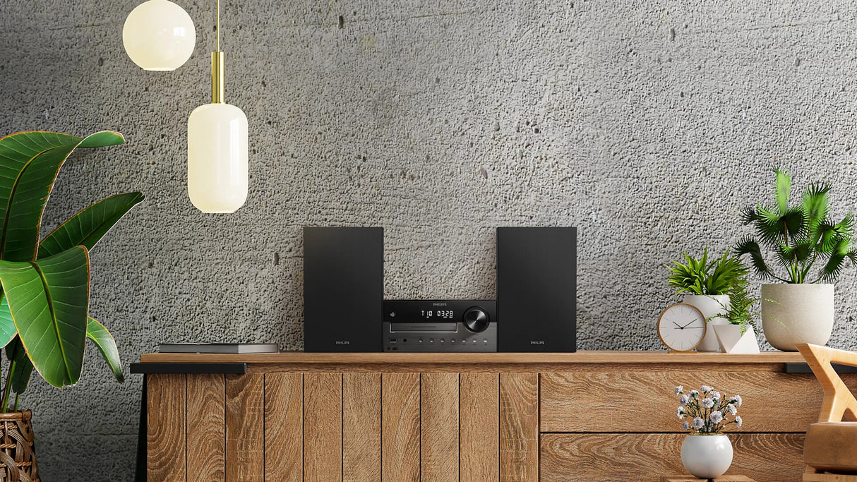 Philips TAM4505M2/12 stereoanlæg Home audio micro system 80 W Sort, Mørkegrå
