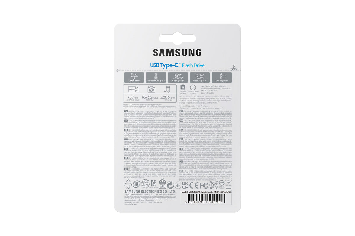 Samsung MUF-256DA USB-nøgle 256 GB USB Type-C 3.2 Gen 1 (3.1 Gen 1) Blå