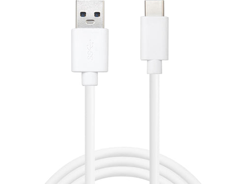 USB-C to USB-A 3.0 Cable, White (2m)