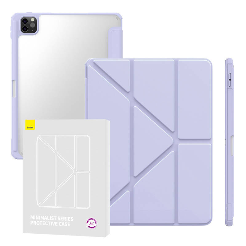Beskyttelsesfoder Baseus Minimalist til iPad Pro (2018/2020/2021/2022) 11 tommer (fioletowe)