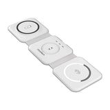 Choetech T588-F 3in1 magnetisk trådløs oplader 15W (hvid)
