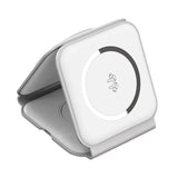 Choetech T588-F 3in1 magnetisk trådløs oplader 15W (hvid)