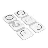 Choetech T588-F 3in1 magnetisk trådløs oplader 15W (hvid)