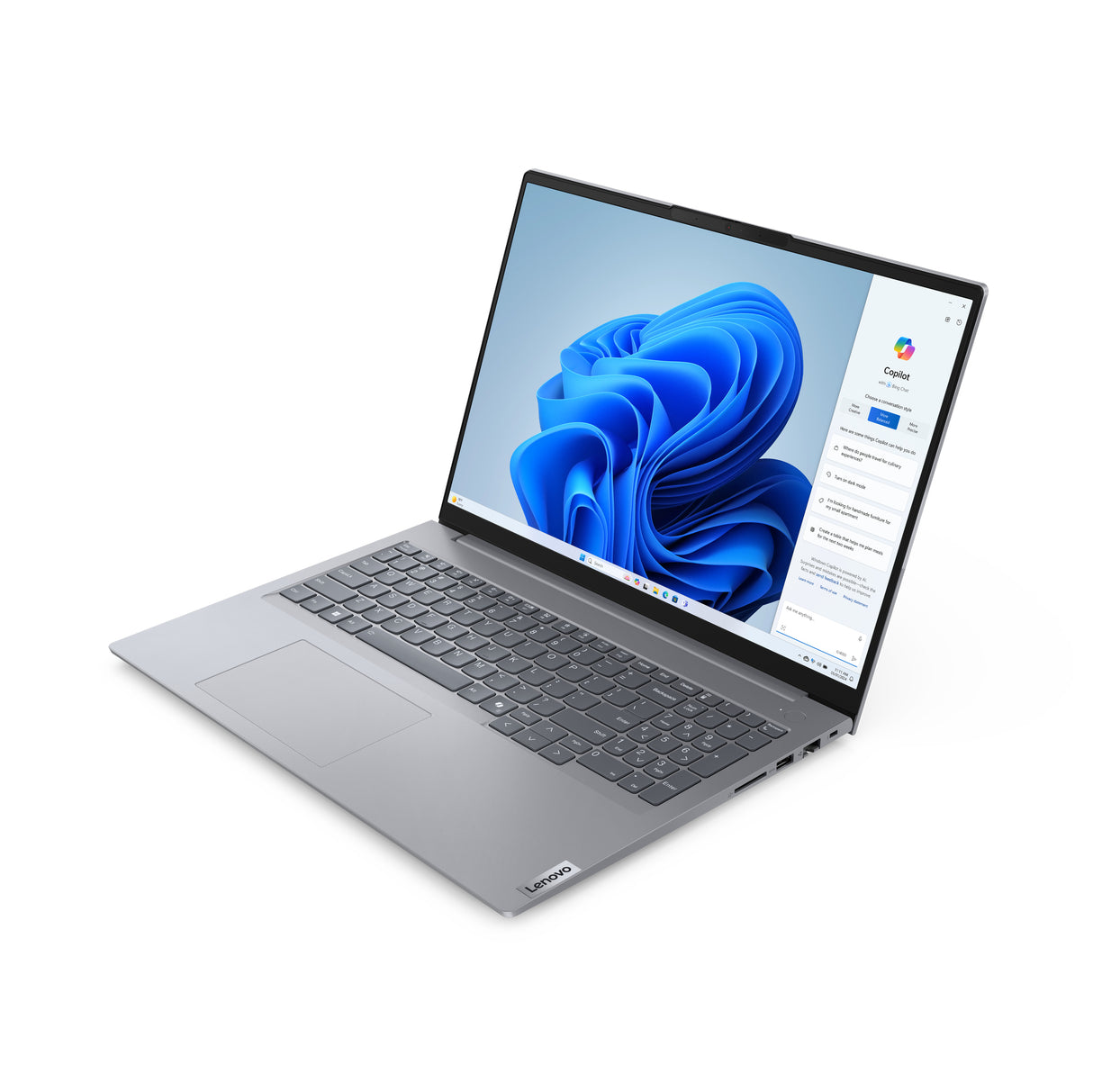 Lenovo ThinkBook 16 AMD Ryzen™ 5 7535HS Laptop 40,6 cm (16") WUXGA 16 GB DDR5-SDRAM 256 GB SSD Wi-Fi 6E (802.11ax) Windows 11 Pro Nordisk Grå