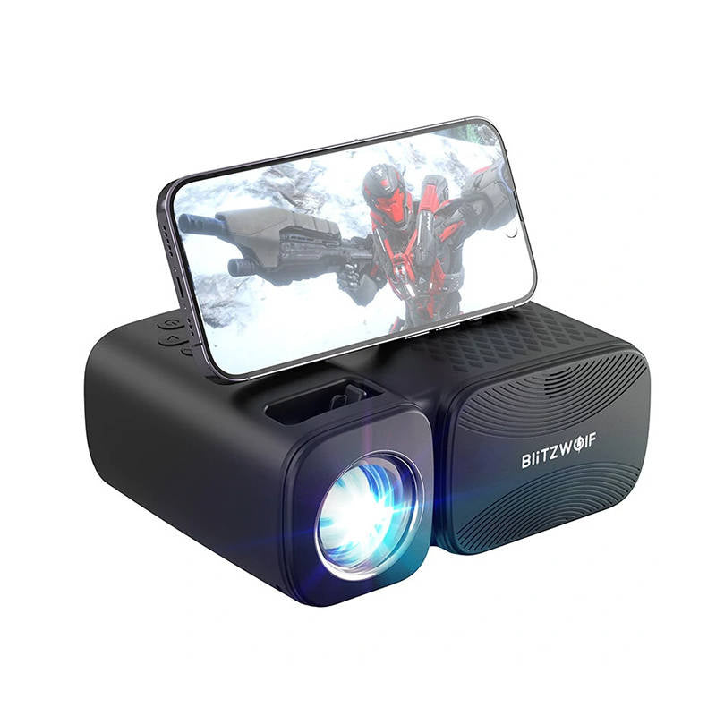 BlitzWolf BW-V3 Mini LED beamer / projektor, Wi-Fi + Bluetooth (sort)