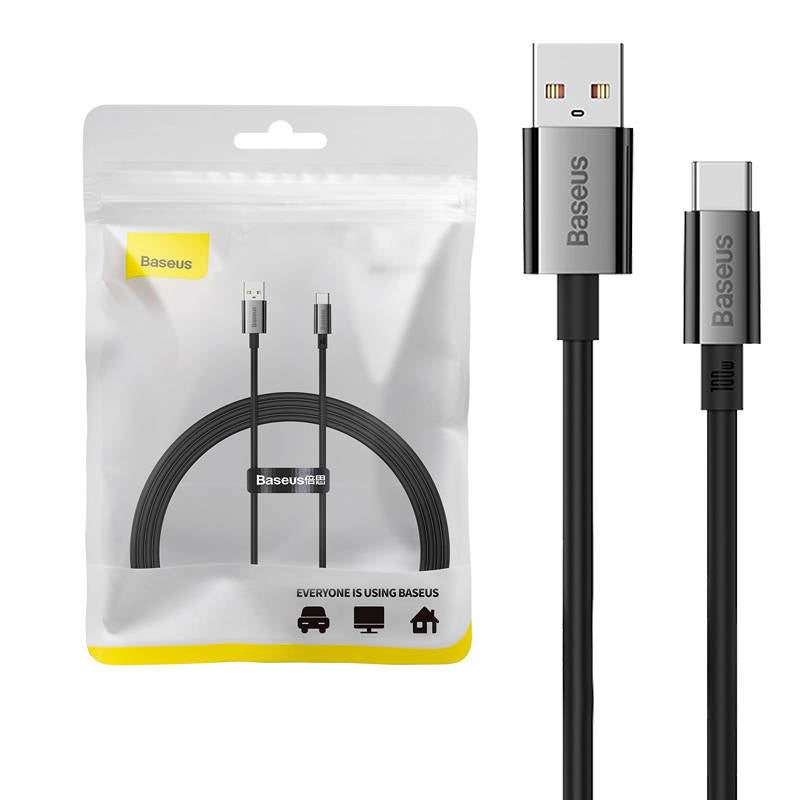Kabel USB til USB-C Baseus Superior 100W 1,5m (sort)