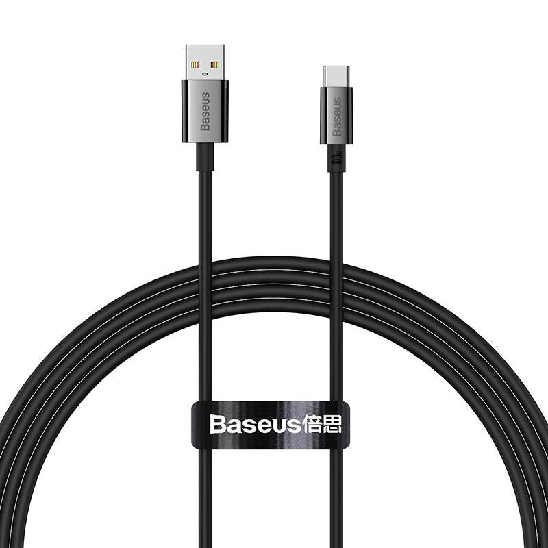 Kabel USB til USB-C Baseus Superior 100W 1,5m (sort)