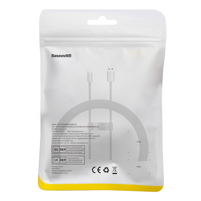 Kabel USB til USB-C Baseus Superior 100W 1,5m (sort)