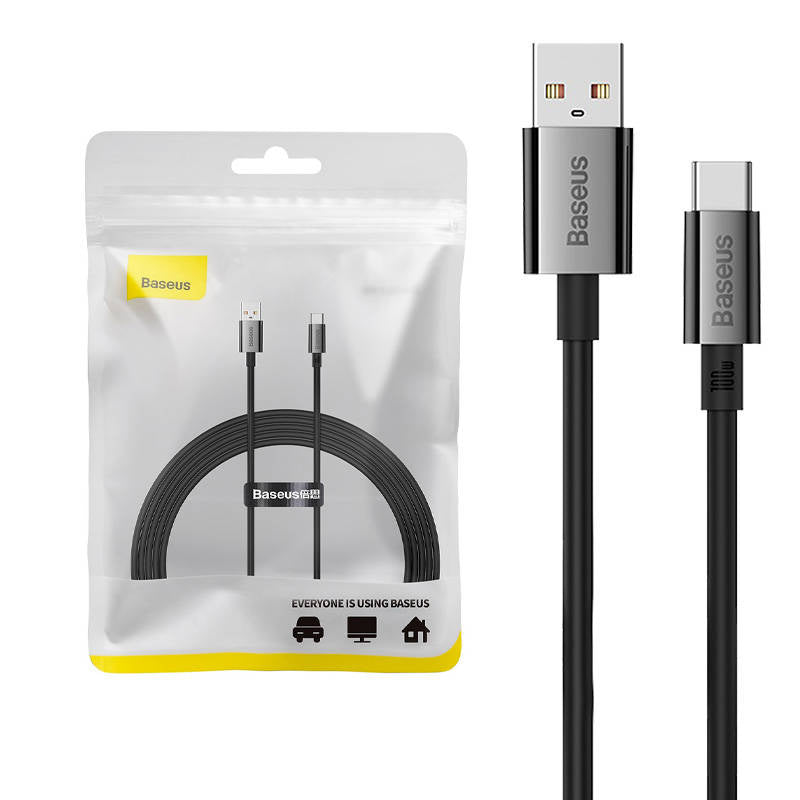 Kabel USB til USB-C Baseus Superior 100W 2m (sort)