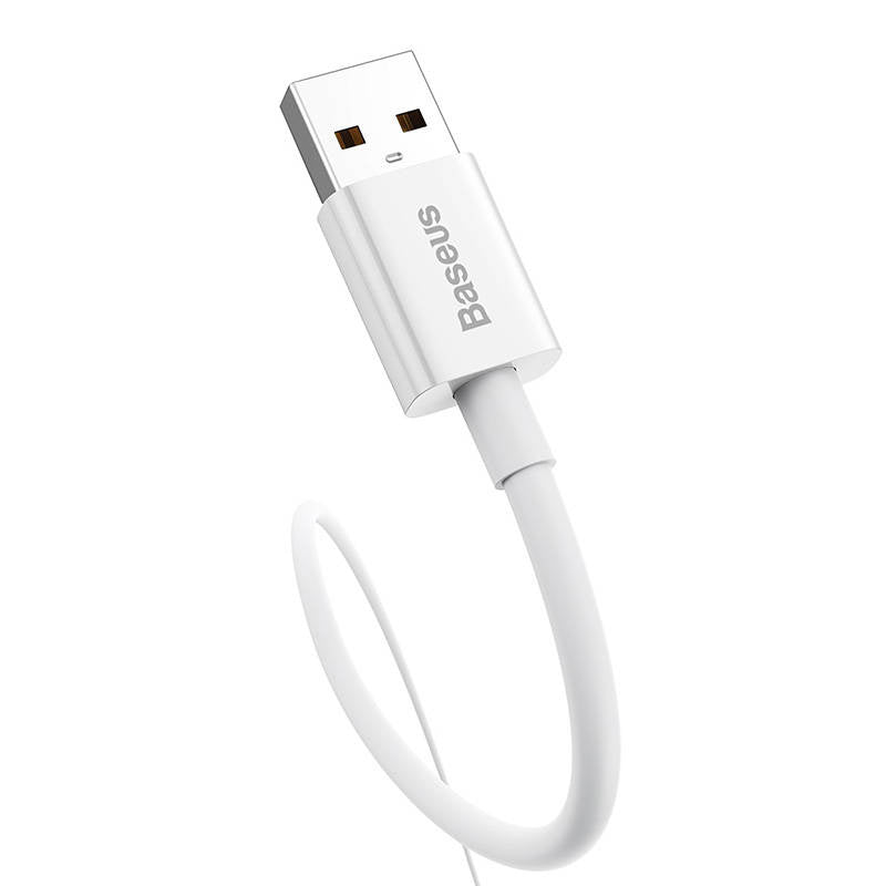 Kabel USB til USB-C Baseus Superior 100W 0,25m (hvid)