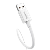 Kabel USB til USB-C Baseus Superior 100W 0,25m (hvid)