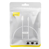 Kabel USB til USB-C Baseus Superior 100W 0,25m (hvid)