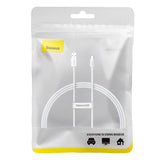 Kabel USB til USB-C Baseus Superior 100W 1m (hvid)