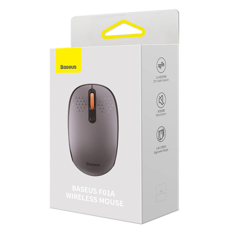 Trådløs mus Baseus F01A 2.4G 1600DPI (frostet grå)