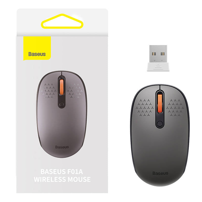 Trådløs mus Baseus F01A 2.4G 1600DPI (frostet grå)