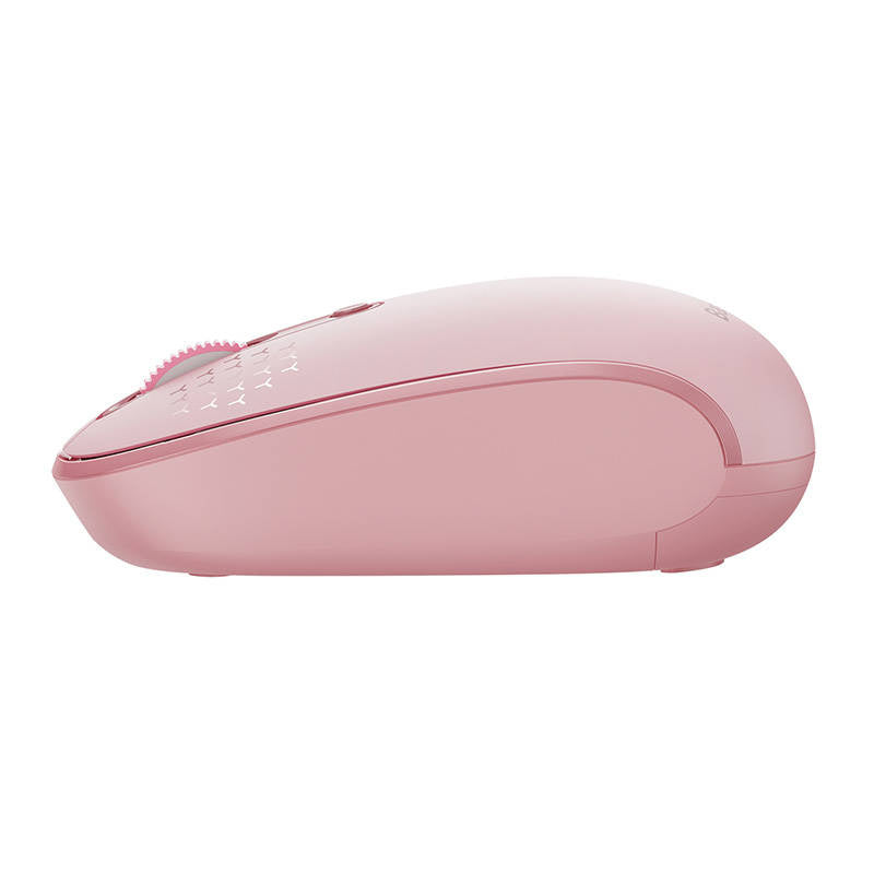 Trådløs mus Baseus F01B Tri-mode 2.4G BT5.0 1600 DPI (rosa)