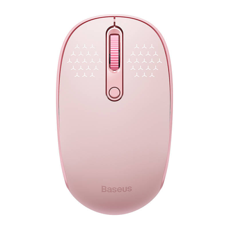 Trådløs mus Baseus F01B Tri-mode 2.4G BT5.0 1600 DPI (rosa)