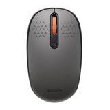 Trådløs mus Baseus F01B Tri-mode 2.4G BT 5.0 1600 DPI (frosted grå)