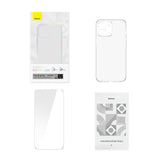 Gennemsigtigt æske og hærdet glas sæt Baseus Corning til iPhone 12 Pro