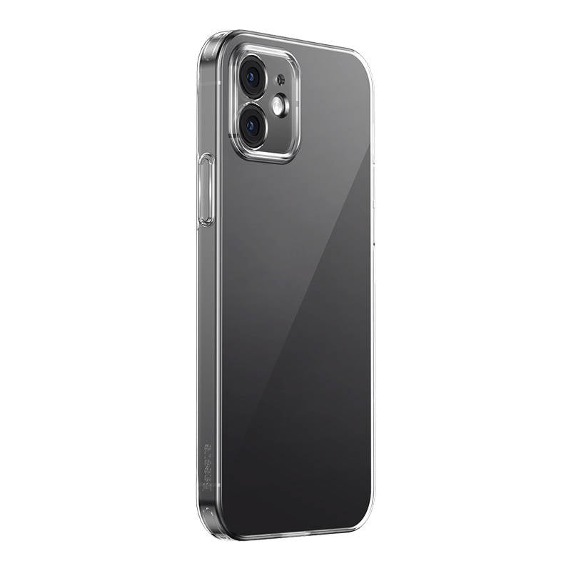 Gennemsigtigt æske og hærdet glas sæt Baseus Corning til iPhone 12