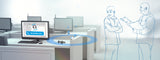 Kuando Busylight UC Omega - Presence, Ringer & Notification 'optaget' lys indikator til hovedtelefon Headset