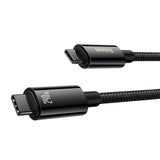 USB-C til USB-C kabel Baseus Tungsten Gold 240W 3m (sort)
