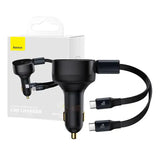 Biloplader Baseus Enjoyment med kabel USB-C, 33W (sort)
