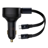 Biloplader Baseus Enjoyment med kabel USB-C, 33W (sort)