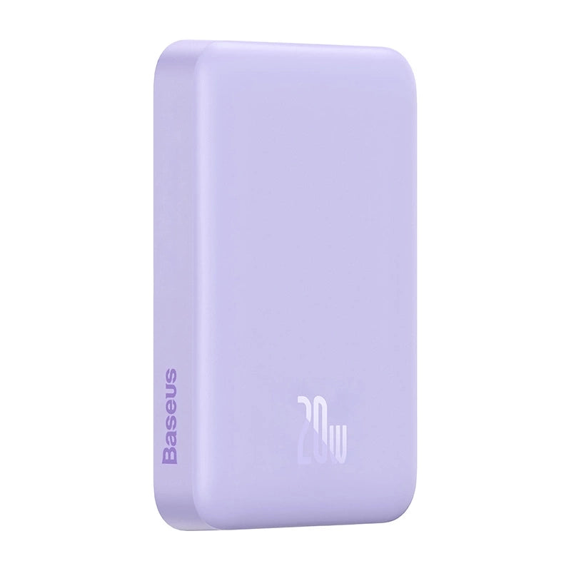 Powerbank Baseus Magnetic Mini 10000mAh, USB-C 20W MagSafe (lila)