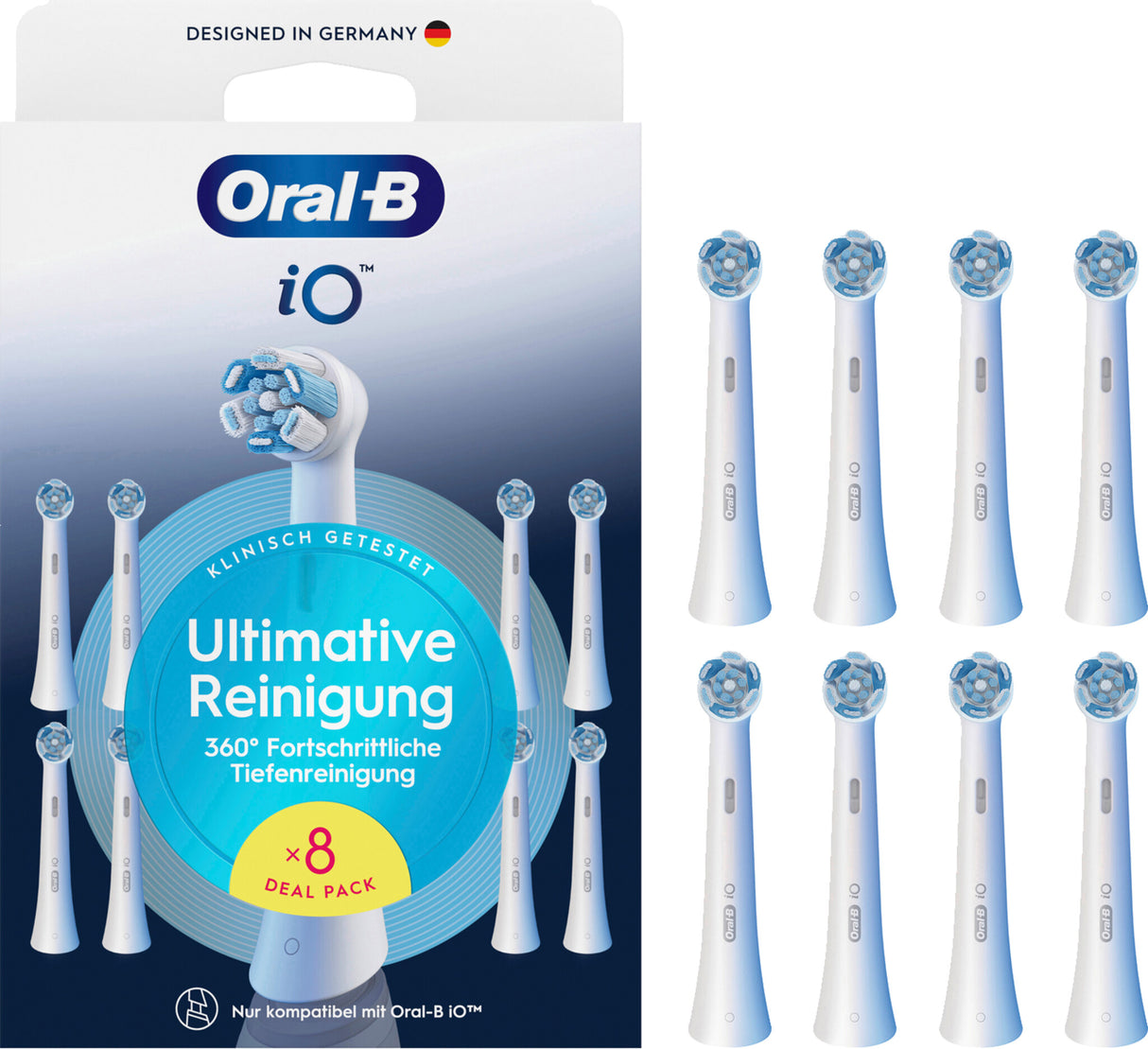 Oral-B 8700216778541 børstehoved til elektrisk tandbørste 8 stk Hvid