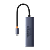 4in1 Hub Baseus UltraJoy USB-C til USB 3.0 (rumgrå)
