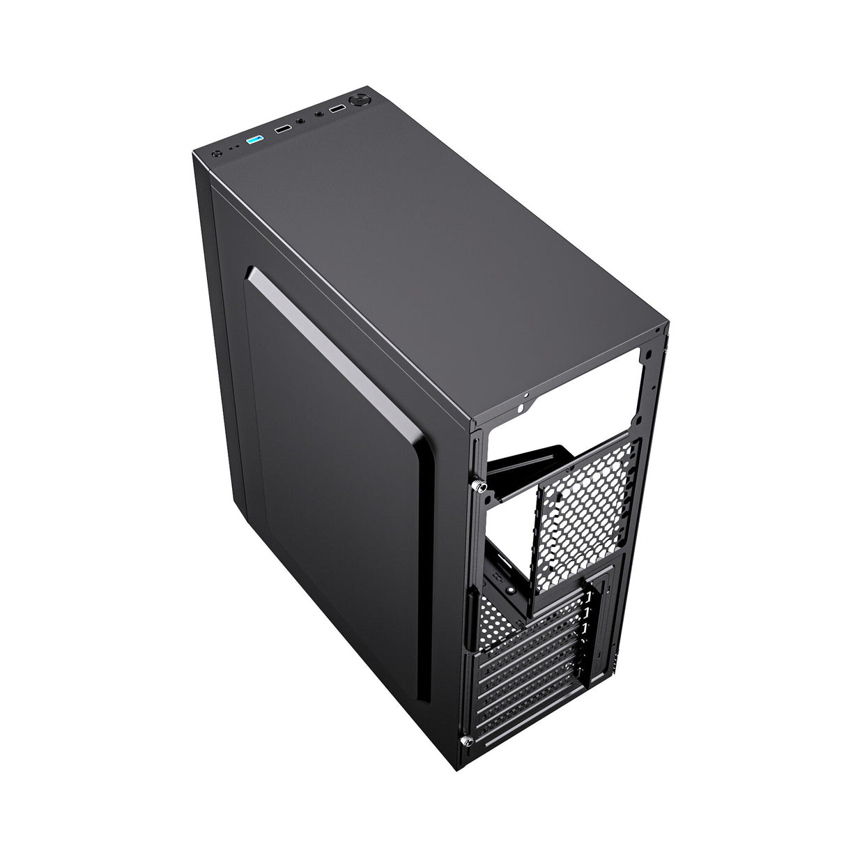 Gembird Fornax M100B Midi Tower Sort