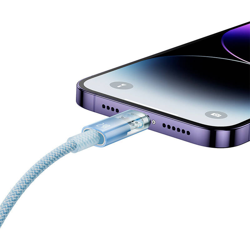 Hurtig opladningskabel Baseus Explorer USB til Lightning 2,4A 1M (blå)