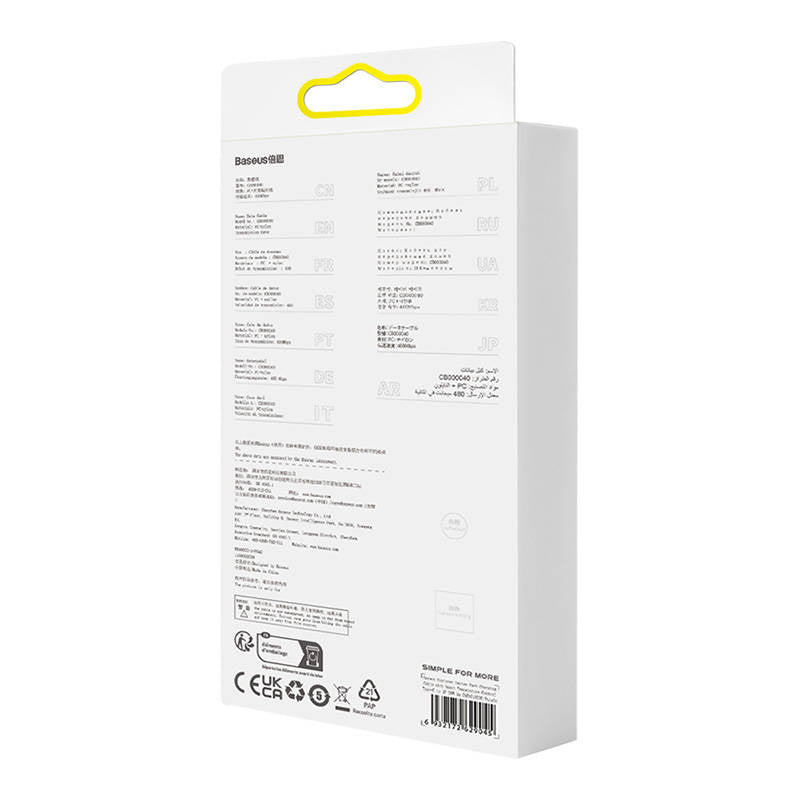 Hurtig opladning kabel Baseus USB-C til Lightning Explorer Series 1m, 20W (lila)