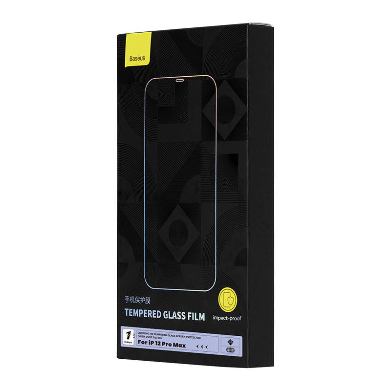 Hærdet glas Baseus 0,4 mm Iphone 12 Pro MAX + rengøring kit