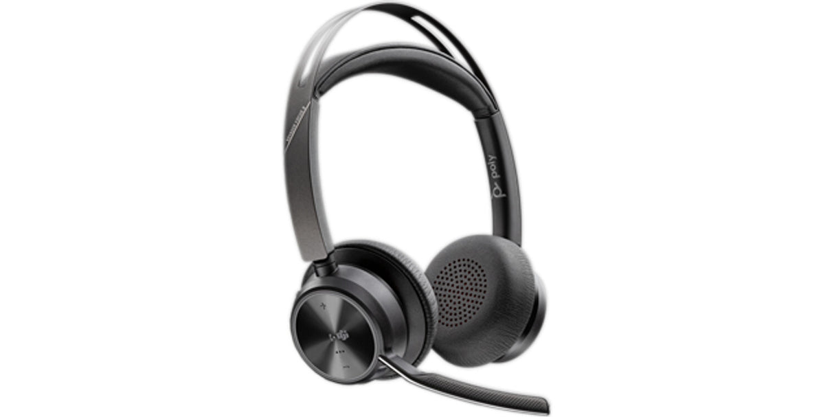 HP Poly Voyager Focus 2 Microsoft Teams Certified USB-C-C Headset +USB-C/A Adapter