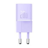 Mini vægoplader Baseus GaN5 20W (lila)