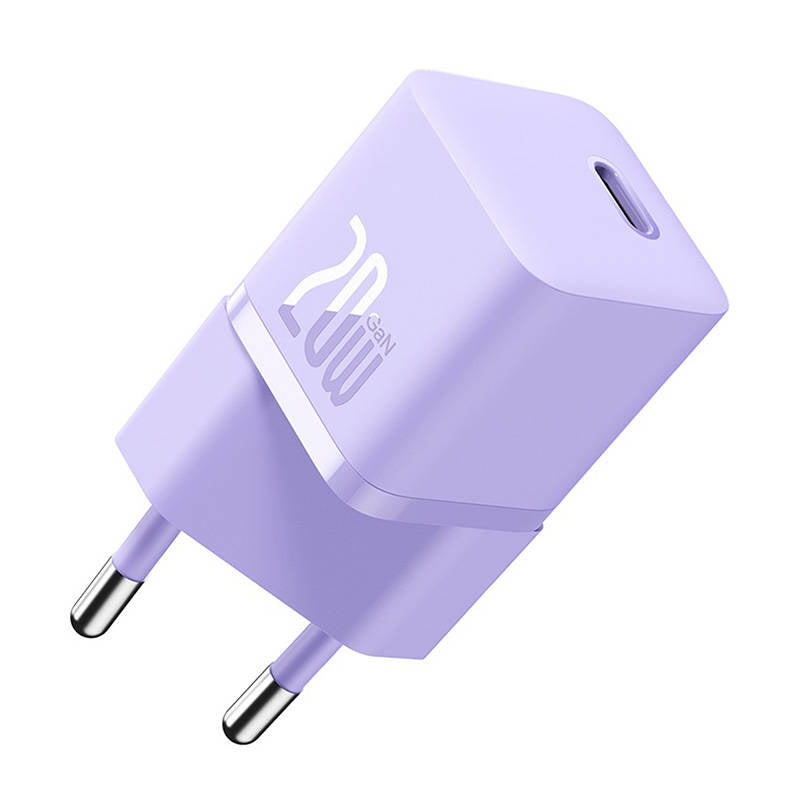 Mini vægoplader Baseus GaN5 20W (lila)