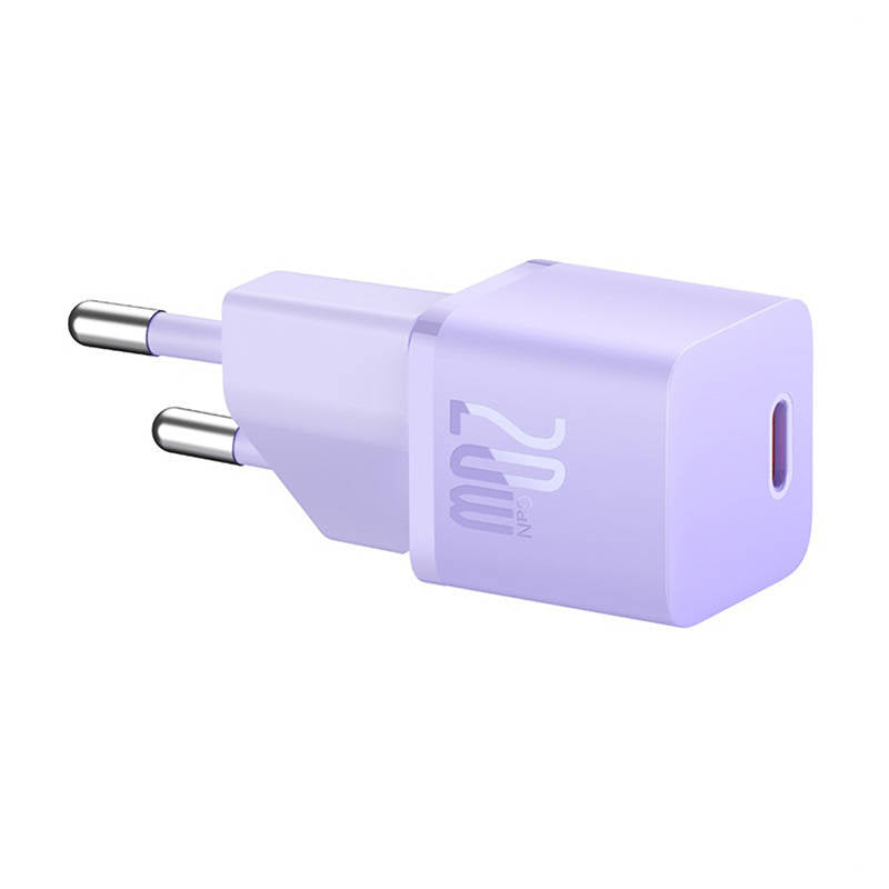 Mini vægoplader Baseus GaN5 20W (lila)