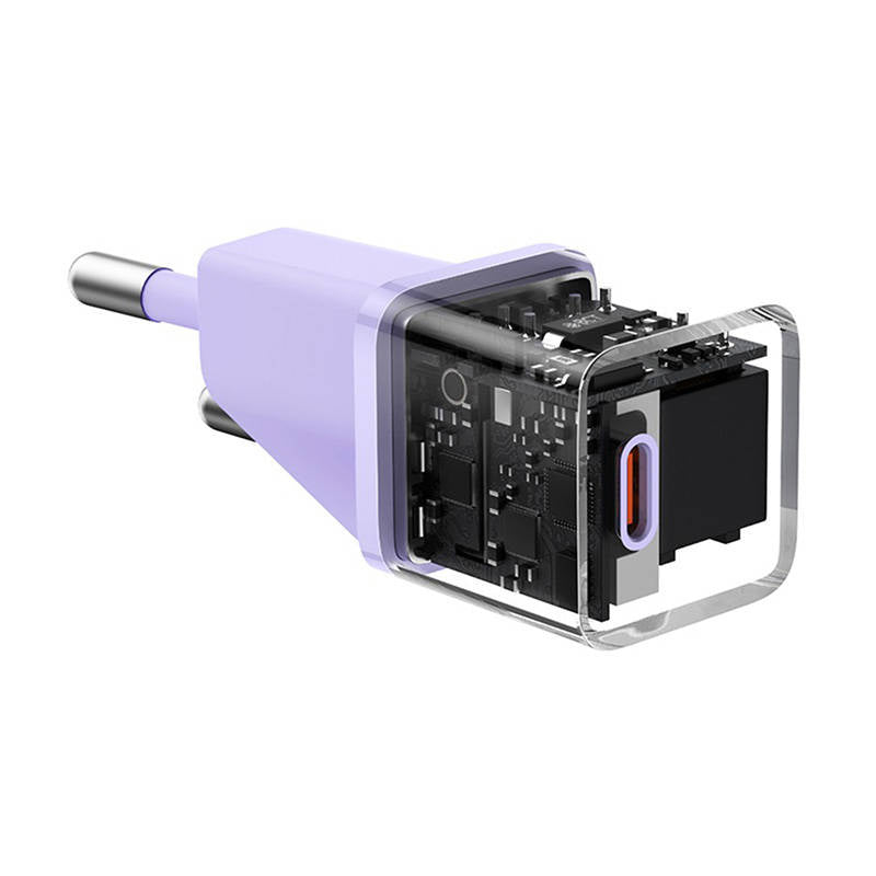 Mini vægoplader Baseus GaN5 20W (lila)