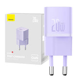 Mini vægoplader Baseus GaN5 20W (lila)
