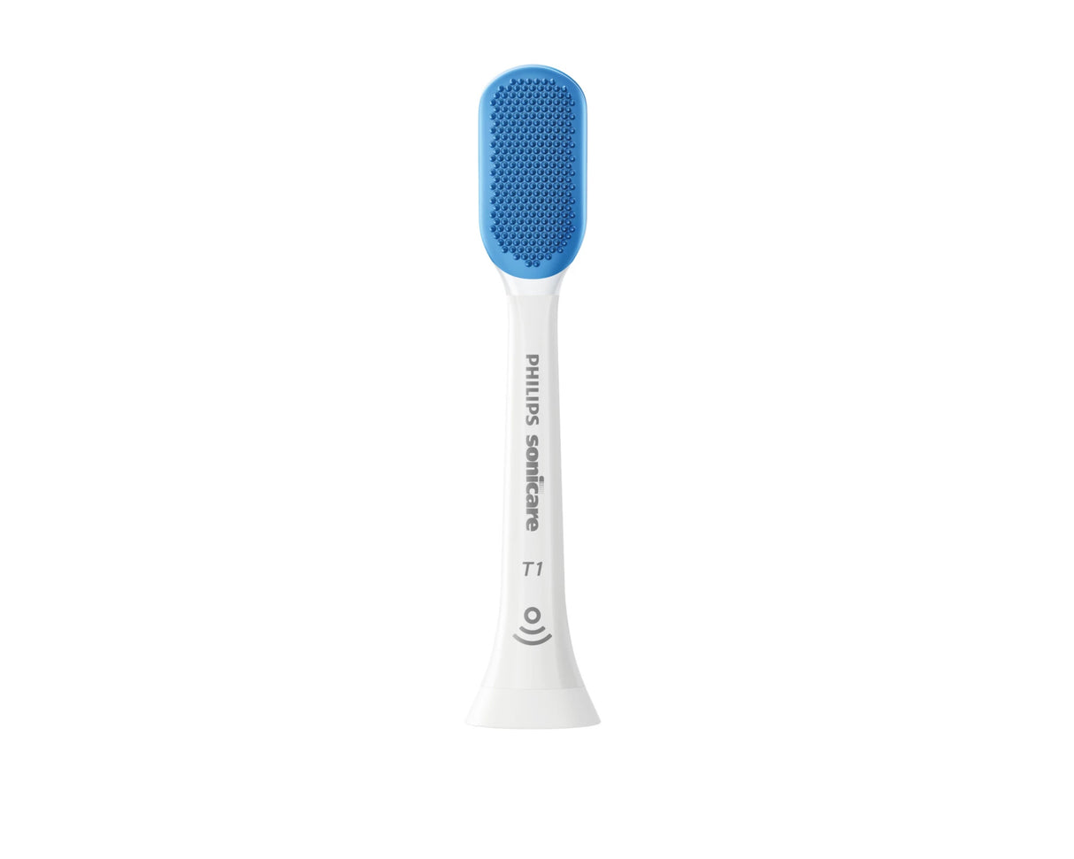 Philips Sonicare TongueCare+ HX8072/01 børstehoved til elektrisk tandbørste 2 stk Blå, Hvid