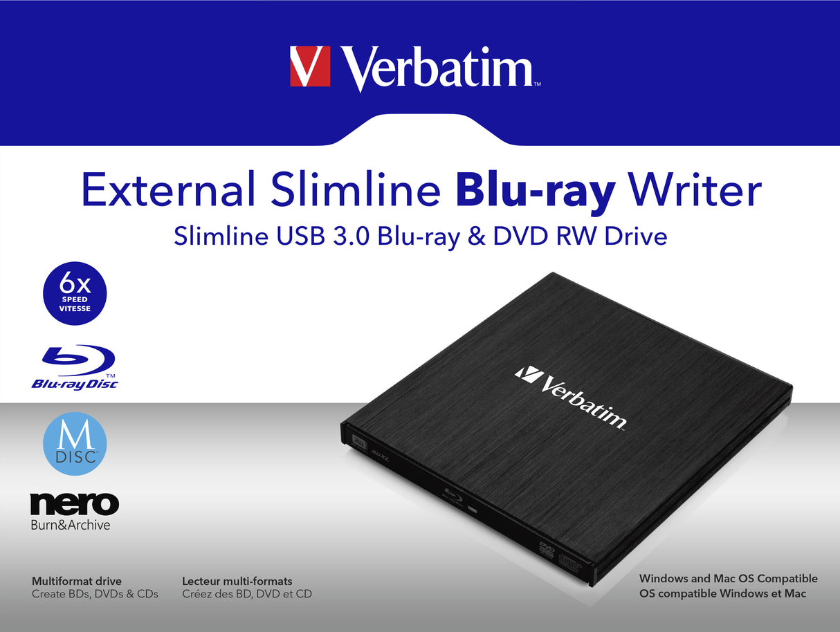 Verbatim Slimline BDXL drev