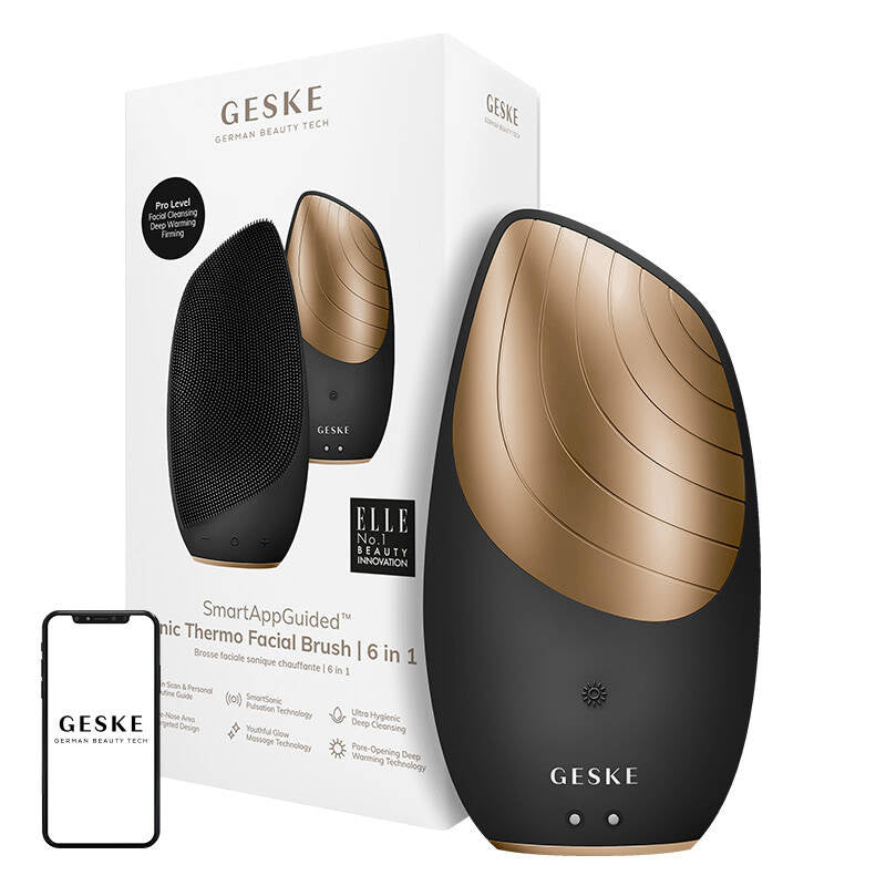 Sonic Thermo Ansigtsbørste 6in1 Geske med APP (grå)