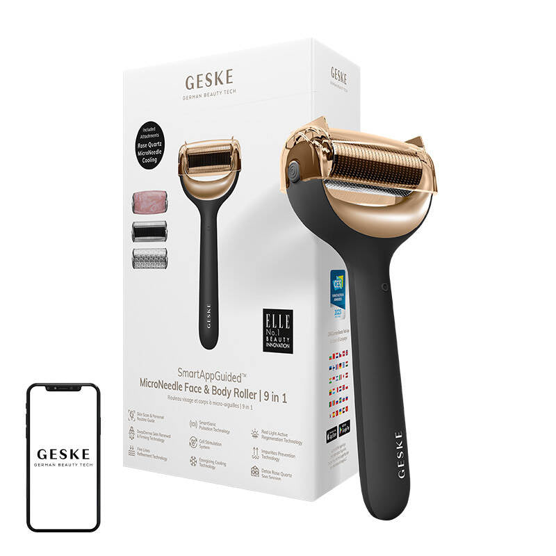 Micro Needle Face&Body Roller 9in1 Geske med APP (grå)